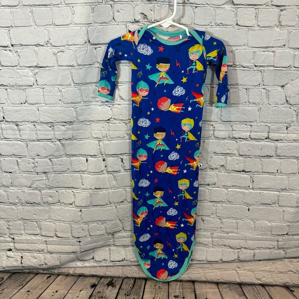 Kiki & Lulu Superhero Pattern Bamboo Knot Gown